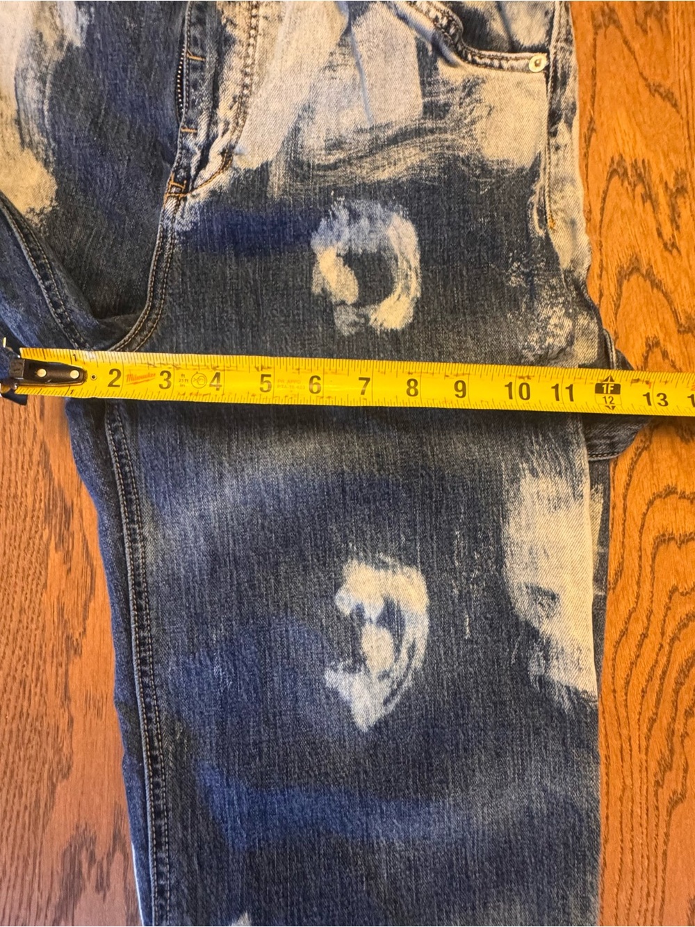 Anthro Pilcro The Bow Boyfriend Jeans Bleach Barrel Style Size 29 Fray Ankle - Picture 7 of 16